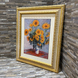 Ornate Framed Claude Monet "Bouquet Of Flowers" ART WORK 22x26