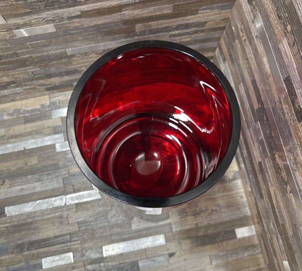 Tall Glass Hurricane Candle Holder ACCESSORIES 5.5d12h