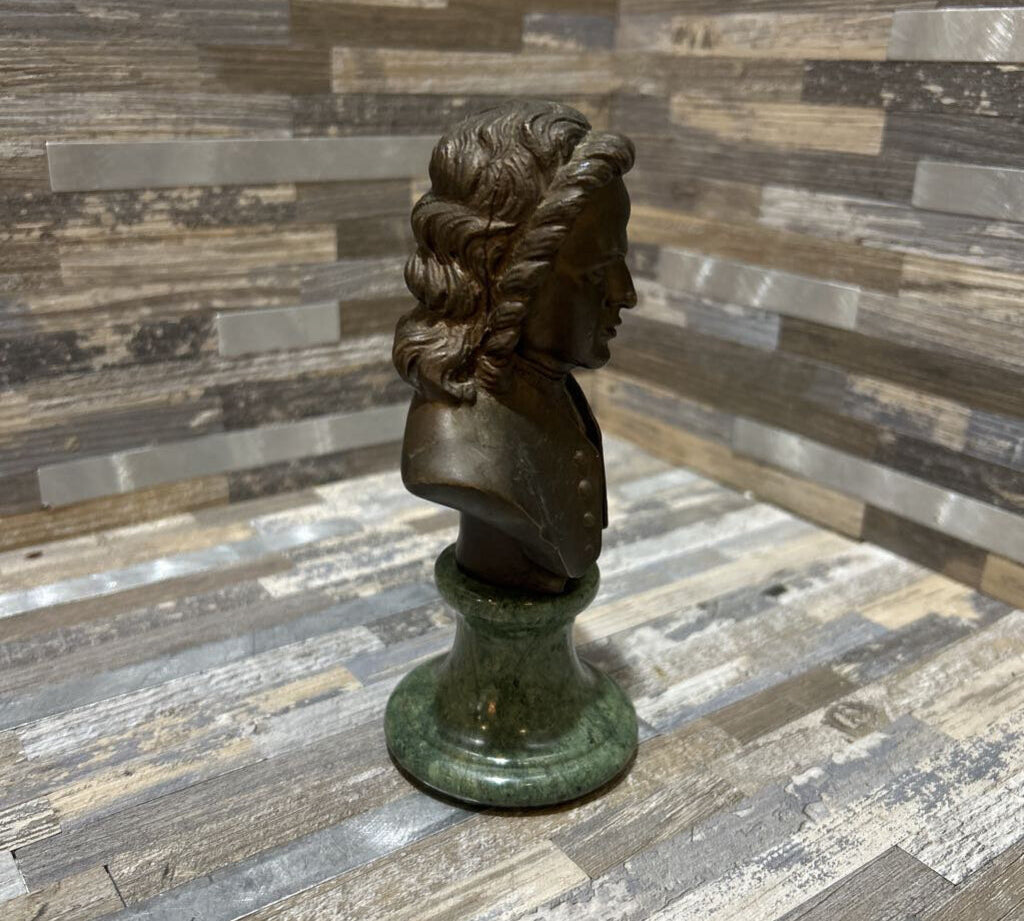 Miniature Bronze & Marble Bach Bust ACCESSORIES 3d6h