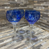 Set Of 4 Nachtmann Traube Hock Wine Glasses ACCESSORIES 3.5d8h