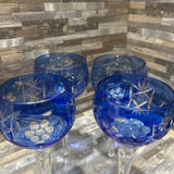 Set Of 4 Nachtmann Traube Hock Wine Glasses ACCESSORIES 3.5d8h