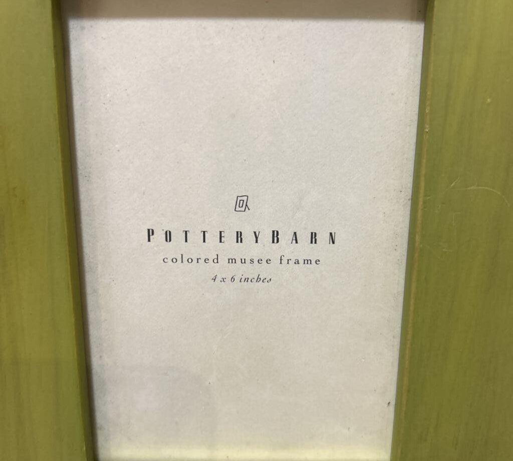 Pottery Barn Musee Wood Photo Frame ACCESSORIES Kiwi Green 4x6