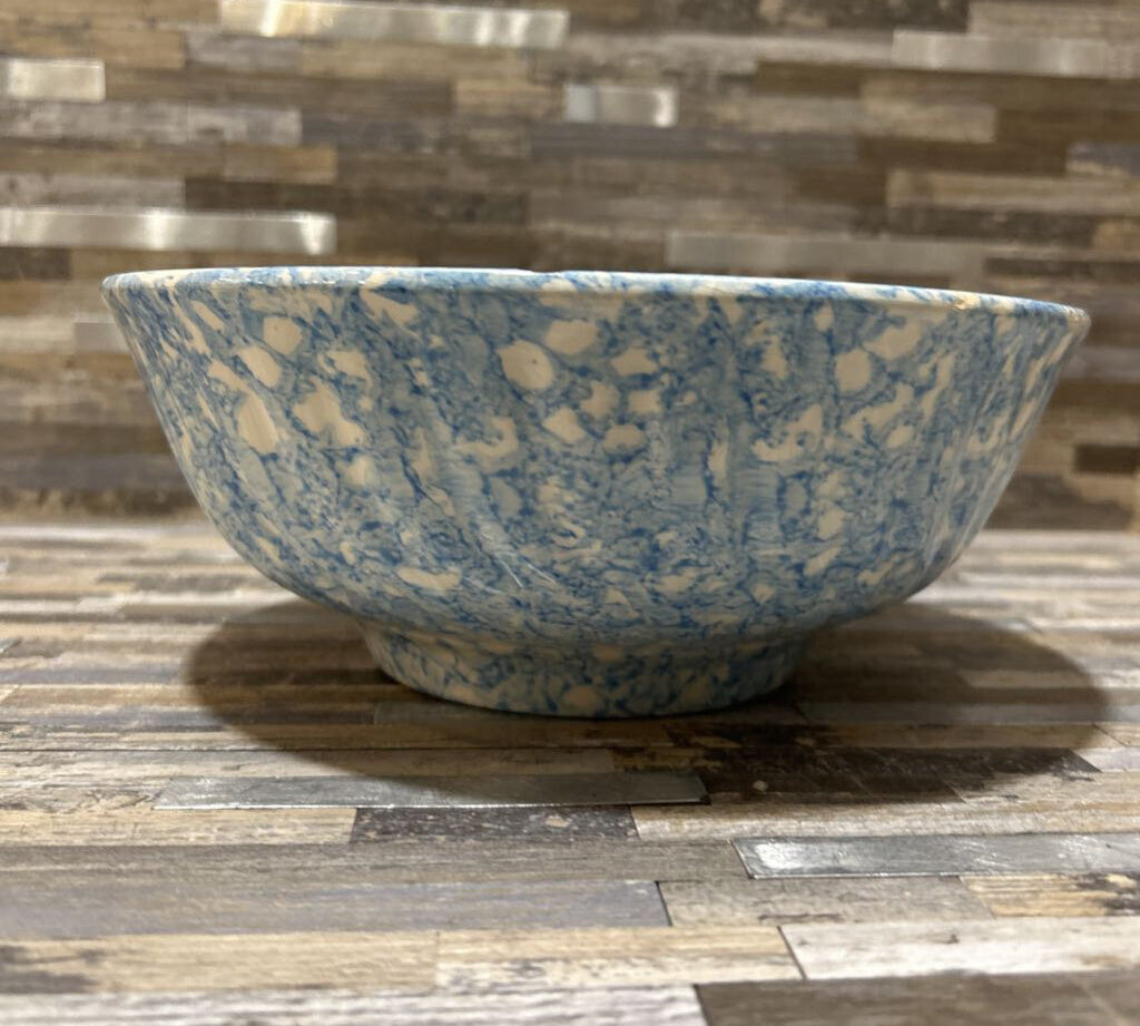 Spongeware Pattern Decorative Bowl ACCESSORIES 9d3.5h