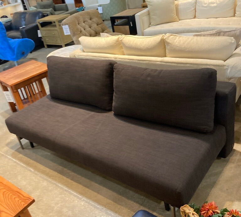 Room & Board Elke Convertible Sleeper w/ Steel Base SOFA Black 78w36d25h