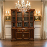 Traditional Cherry China Cabinet FURNITURE 72w17d79.5h