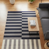 Hem Stripe Rug Medium Slate RUG 5'x8'