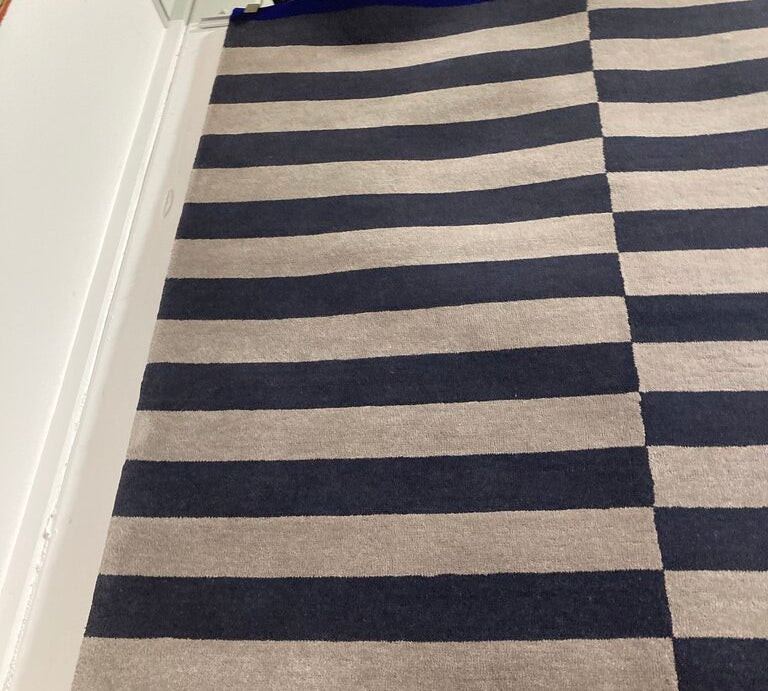 Hem Stripe Rug Medium Slate RUG 5'x8'