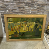 Board Print "A Sunday Afternoon On The Island Of La Grande Jatte" ART WORK 41x30