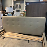 Crate & Barrel Tate Upholstered King BEDS 82w88d37h