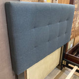 Upholstered Button Tufted Full Bed BEDS Gray 41w7947h
