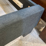 Upholstered Button Tufted Twin Bed BEDS Gray 41w7947h