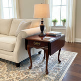 Mersman Queen Anne Solid Cherry Drop Leaf END/SIDE TABLE 18w27d22h