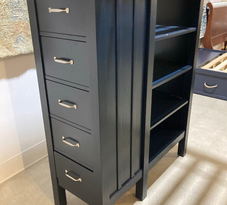 Pottery Barn Kids Camp Twin Loft System BEDS Navy 42w80d79h