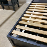 4-Drawer Wood Platform Full Bed BEDS Navy 55.5w77d15h