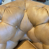 Poly & Bark Lyon Leather SOFA Oscuro Brown 87.5w34d31h