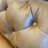Poly & Bark Lyon Leather SOFA Oscuro Brown 87.5w34d31h