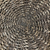 Crate & Barrel Dark Abaca Wicker Stool FURNITURE 19d19h