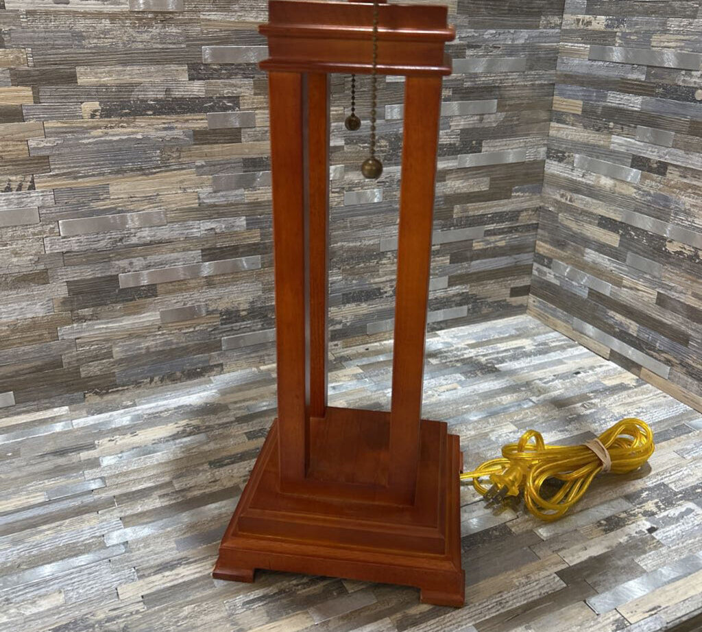 Amish Style w/ Pleated Shade TABLE LAMP 15d26h