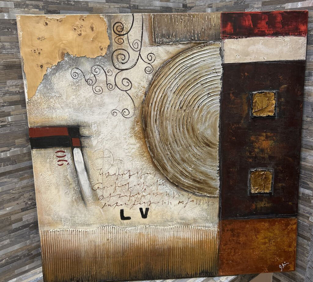 Abstract Textured Canvas ART WORK 32x32