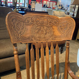 Carved Back Solid Oak ROCKING CHAIRS 24w20d41h