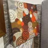 Abstract Swirls On Canvas ART WORK 35x35
