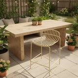 Tate Counter Stool OUTDOOR Lemonade 19w19d42h