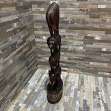Safari Animal Back Tower Sculpture ACCESSORIES 4w3d16h