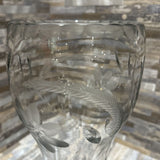 American Brilliant Period Cut Glass Corset Vase ACCESSORIES 5d12h