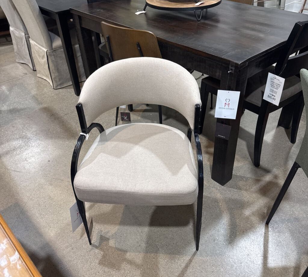 Arteriors Home Bahati CHAIR Linen 21.5w20.5d31.5h