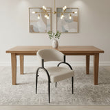Arteriors Home Bahati CHAIR Linen 21.5w20.5d31.5h