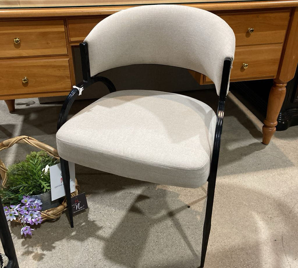 Arteriors Home Bahati CHAIR Linen 21.5w20.5d31.5h