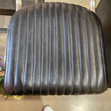 Waylon Leather Bar Height BAR/COUNTER STOOL Black 16Wx21Dx43H