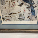Mel Garbark Signed Blue Jay Print ART WORK 15Wx19H