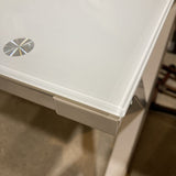 Modern Glass Top Computer Desk DESKS 47w23.5d29h