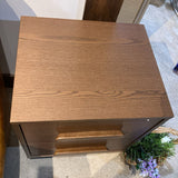 Burrow Heist 2-Drawer NIGHTSTAND Walnut 20w17.5d26h