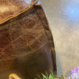 Moe's Home Collection Stamford Leather Square OTTOMANS 34w34d16h
