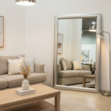 Muted Silver Framed Wall or Leaner MIRRORS 72Wx48H