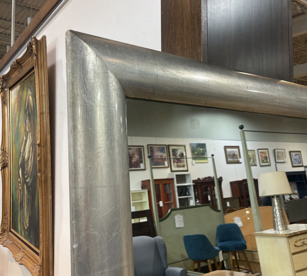 Muted Silver Framed Wall or Leaner MIRRORS 72Wx48H