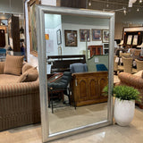 Muted Silver Framed Wall or Leaner MIRRORS 72Wx48H