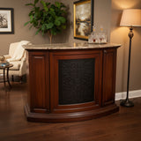 Traditional Demilune Marble Top Bar FURNITURE 54w22d41h