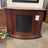 Traditional Demilune Marble Top Bar FURNITURE 54w22d41h