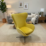 Swivel Egg Chair-Reproduction LOUNGE CHAIRS Yellow 28w24d41h