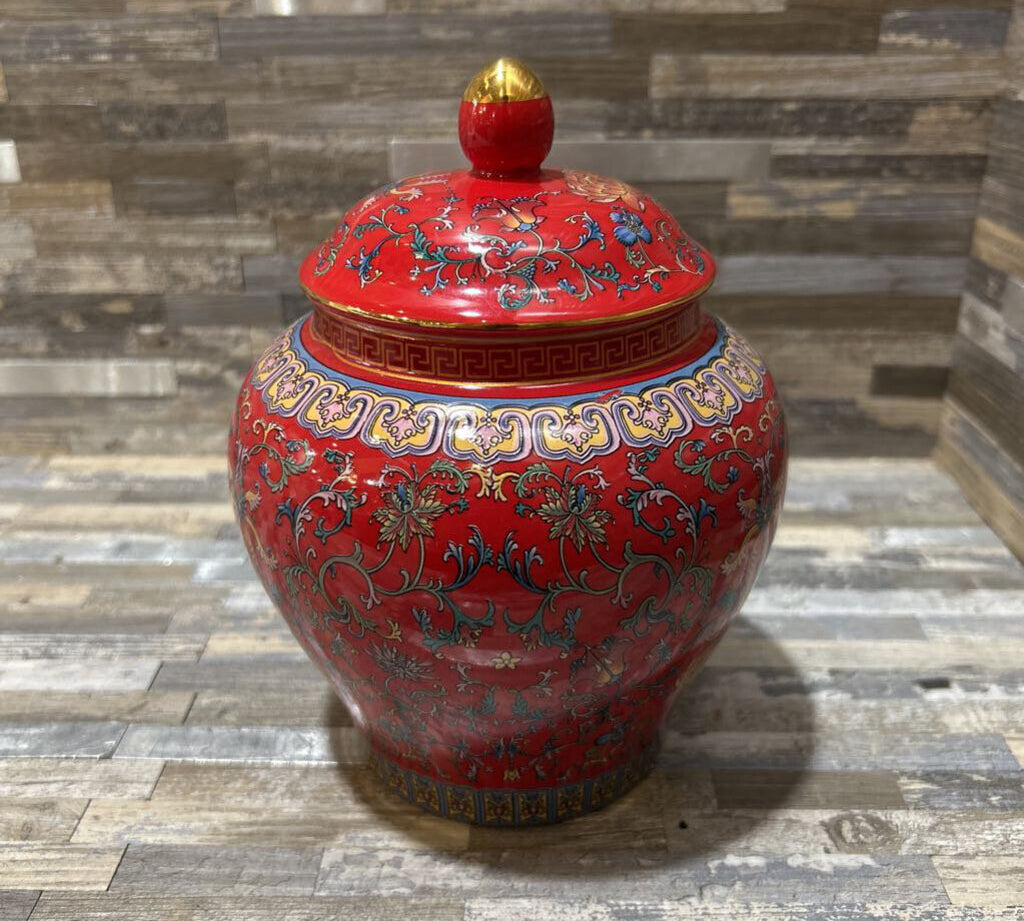Decorative Chinese Ginger Jar ACCESSORIES 5d6.5h