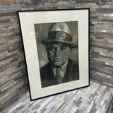 Al Capone Framed Sketch ART WORK 16x20
