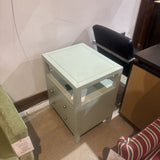 Celine 2-Drawer NIGHTSTAND Sage/Gold 21w17d27h