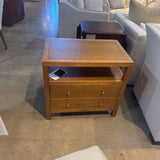 Celine 2-Drawer NIGHTSTAND Honey/Gold 28w17d27h