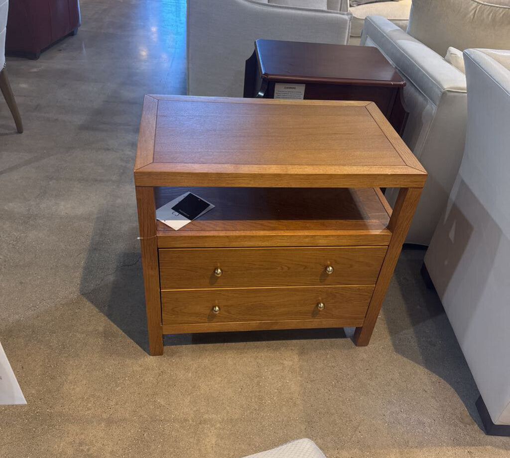 Celine 2-Drawer NIGHTSTAND Honey/Gold 28w17d27h