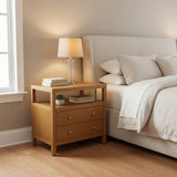 Celine 2-Drawer NIGHTSTAND Honey/Gold 28w17d27h