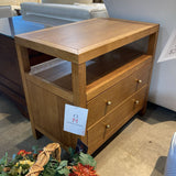 Celine 2-Drawer NIGHTSTAND Honey/Gold 28w17d27h