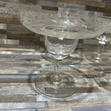 8pc Set Etched Glass Champagne Coupe ACCESSORIES 5d4.5h